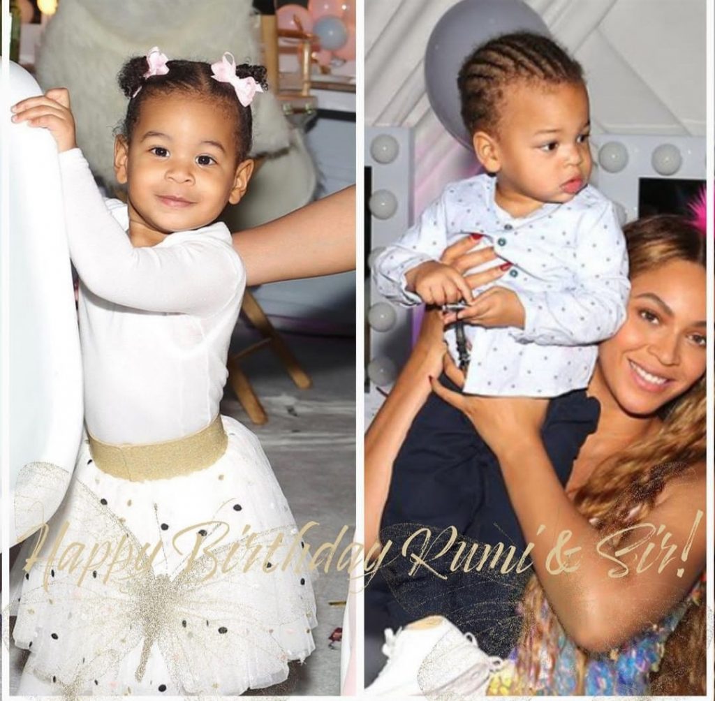 “What’s better than 1 gift… 2” Beyonce celebrates her twins Rumi and ...